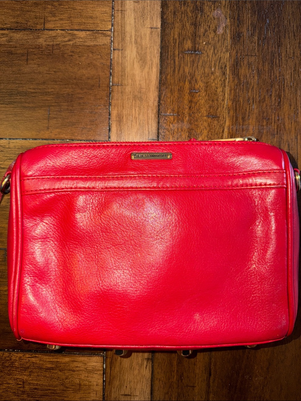Rebecca Minkoff Red Leather Messenger Crossbody